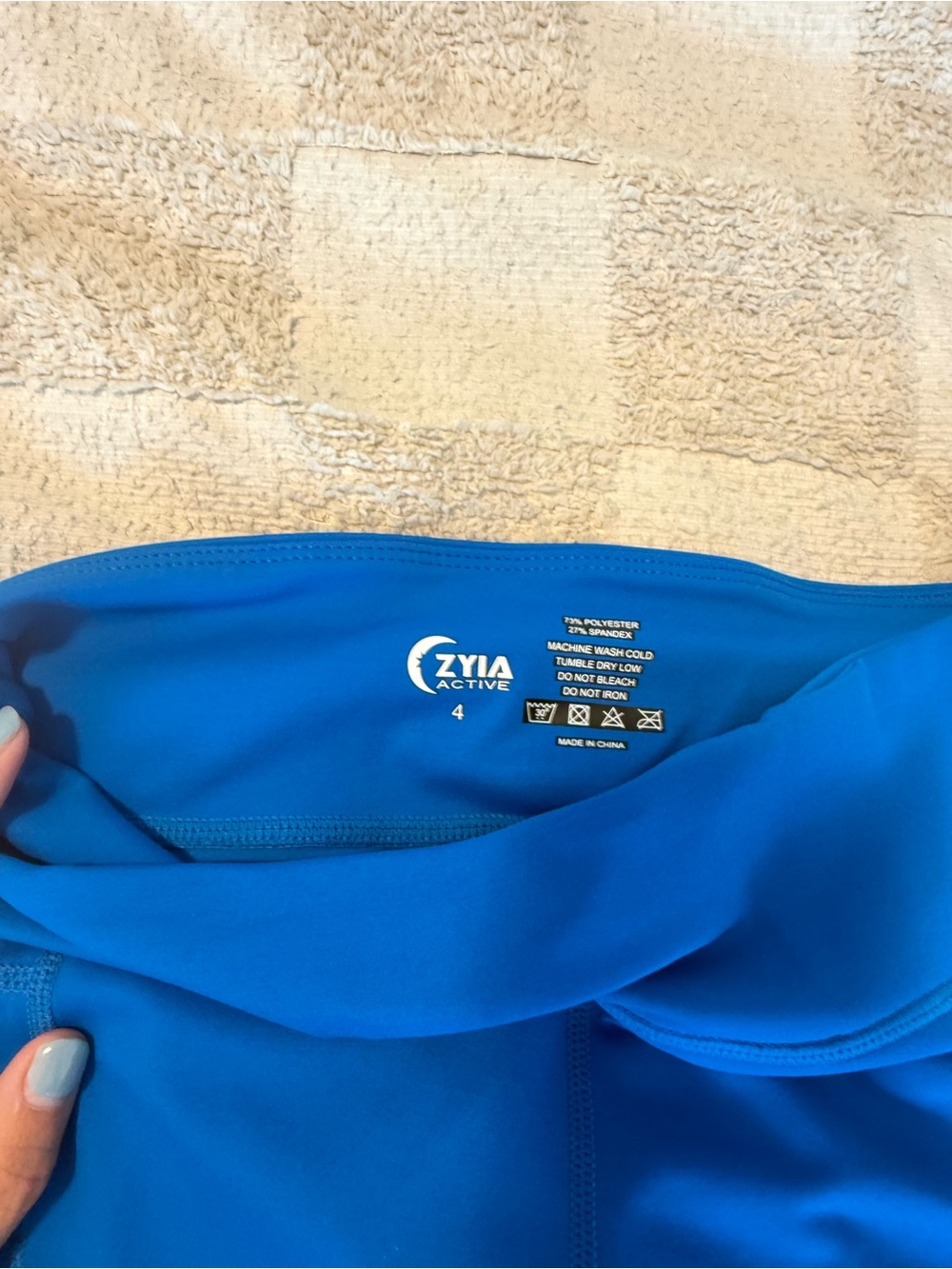 Active USA Bright Blue ZYIA Active Leggings
